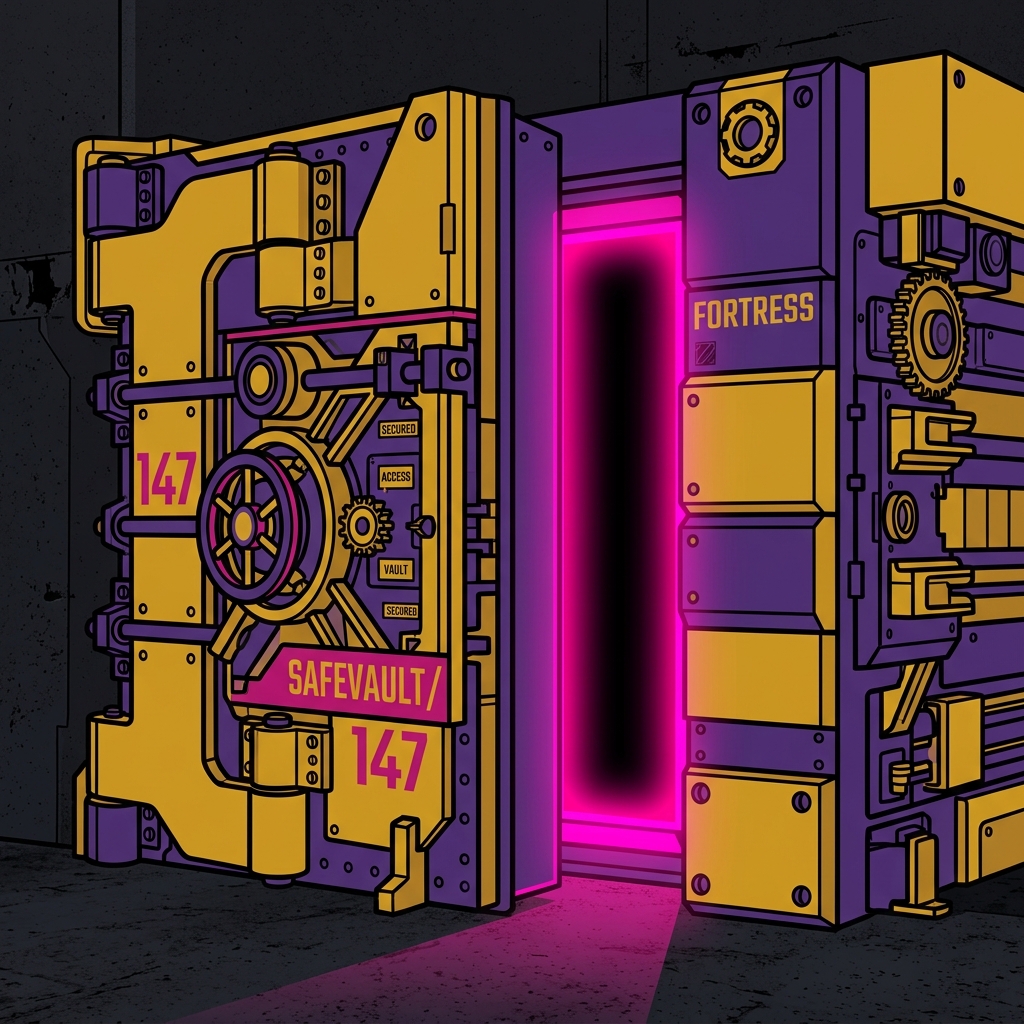 The open bank vault graphic